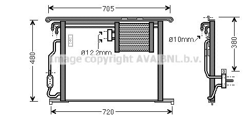 AVA QUALITY COOLING Lauhdutin, ilmastointilaite MSA5467